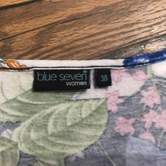 European Vibrant Floral and Stripe Blouse - Soft - Picture 3 of 6